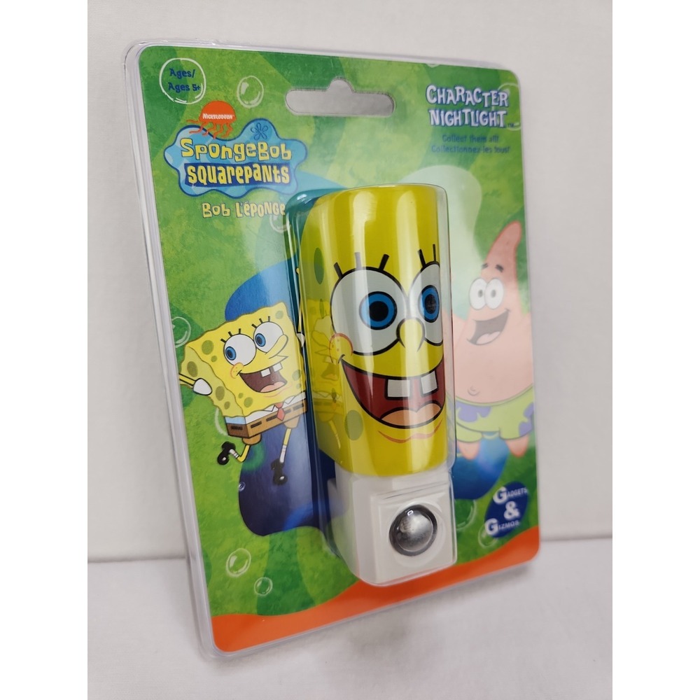 Vintage Spongebob Squarepants Night Light 2004 Viacom Nickelodeon Toys Sealed